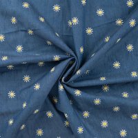 Jeans Blumen Stickerei