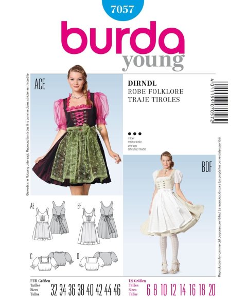 Burda Style Dirndlschnitt 7057