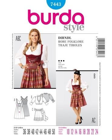 Burda Style Dirndschnitt 7443