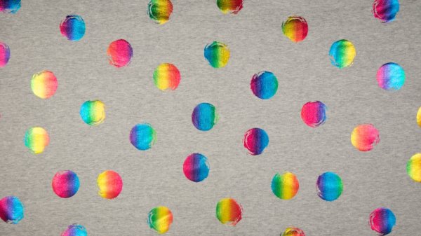 French Terry Multi Foil Print Dots