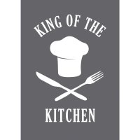 Schablone King of the kitchen A5
