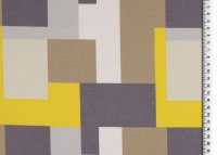 Canvas  Muster gelb/grau/braun/beige