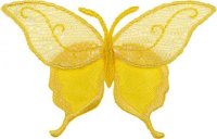 Applikation Schmetterling gelb