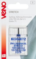 Stretch Zwillings-Nähmaschinenadel 130/707 HS ZWI 2,5  75