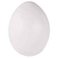 Plastik-Eier, 6 cm weiß