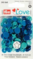 Prym Prym Love Druckknopf Color Stern blau12,4mm