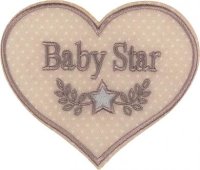 Applikation Herz "Baby Star"