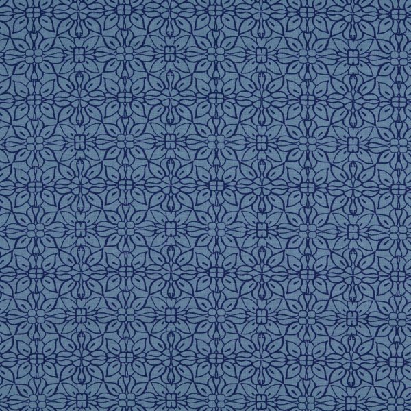Baumwolle Blüten blau