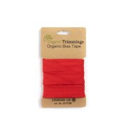 Organic Jersey Schrägband rot 215