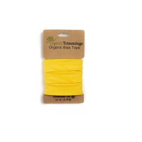 Organic Jersey Schrägband gelb 285
