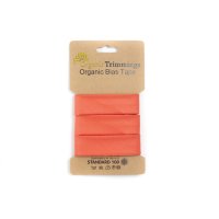 Organic Poplin Schrägband peach 334