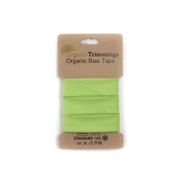 Organic Poplin Schrägband lime 324