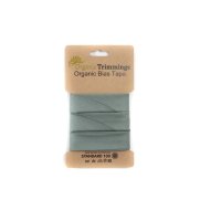 Organic Poplin Schrägband dusty mint 323