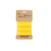 Organic Poplin Schrägband gelb 385