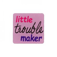 Weblabel "little Trouble maker" rosa