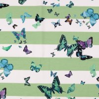 BW-Jersey Schmetterling/Streifen grün