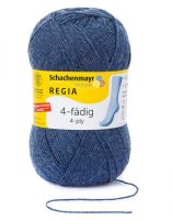 Regia 4 fädig 100g jeans meliert 02137